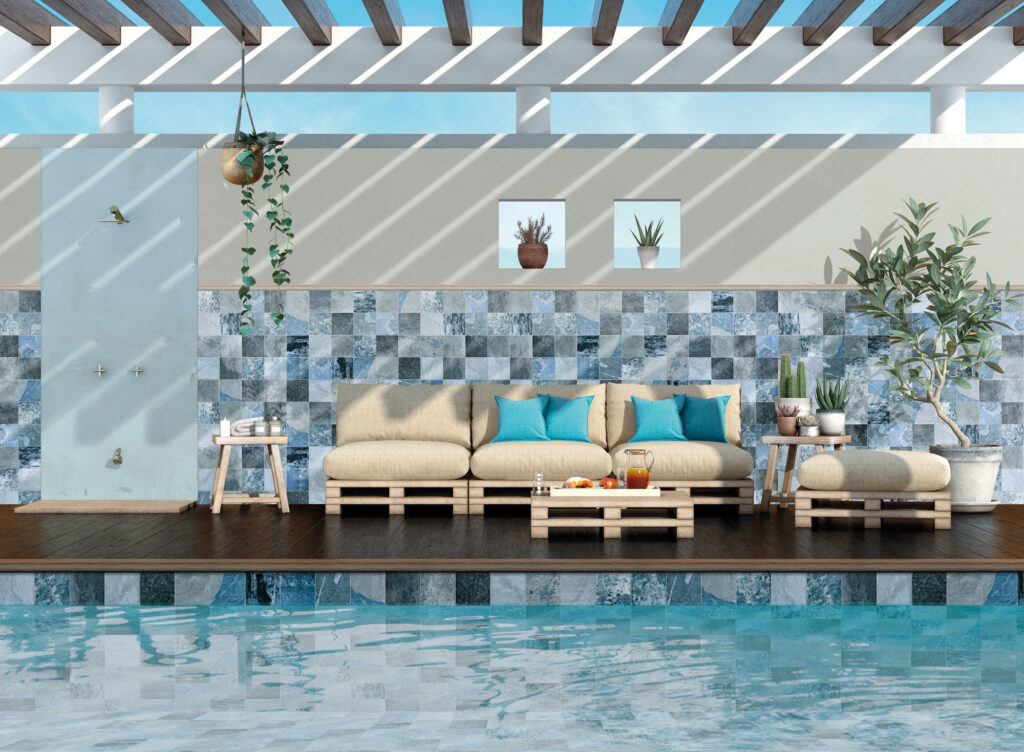 amb JAVA SEA BLUE A 3 1024x752 - Garden,Of,A,Summer,House,With,Pool,And,Pallet,Sofa